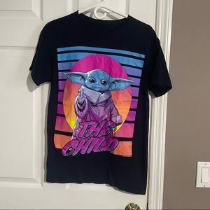 Mandalorian Baby Yoda Colorful Shirt No Size Tag See Pics T-Shirt - The Child